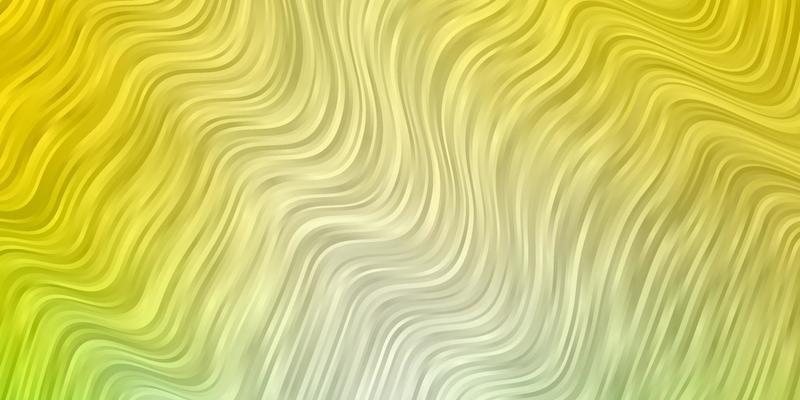 Light Green, Yellow vector pattern with wry lines.