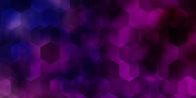 Light Multicolor vector template in hexagonal style.