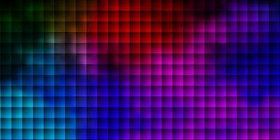 Dark Multicolor vector background with rectangles.