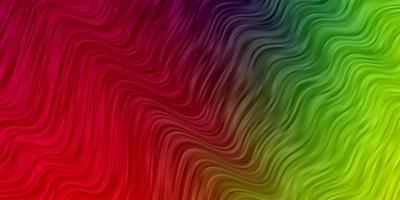 Light Multicolor vector background with curves.