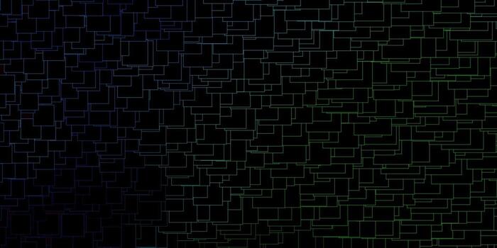diseño de vector multicolor oscuro con líneas, rectángulos.
