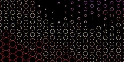 Dark Multicolor vector backdrop with dots.