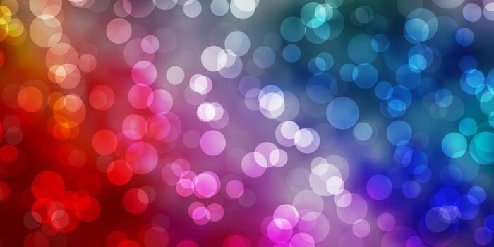 plantilla de vector multicolor claro con círculos.