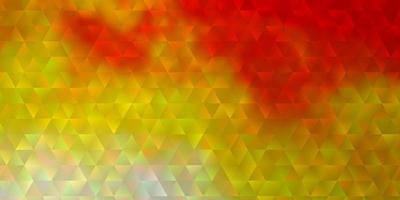 Light Orange vector texture with triangular style.