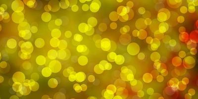 Light Orange vector texture with disks.