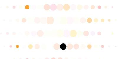 Dark Orange vector backdrop with dots.