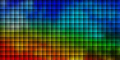 Light Multicolor vector background with rectangles.