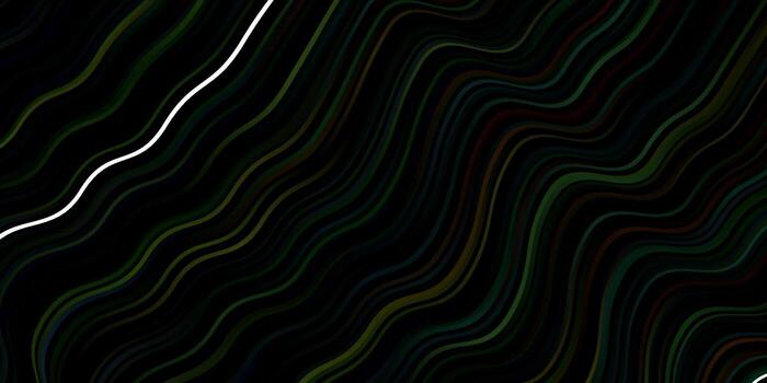 Dark Multicolor vector background with lines.