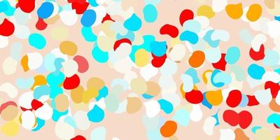 Light blue, red vector pattern with abstract shapes.