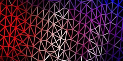 Light blue, red vector abstract triangle backdrop.