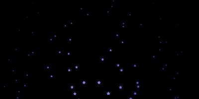 Dark Pink, Blue vector texture with beautiful stars.