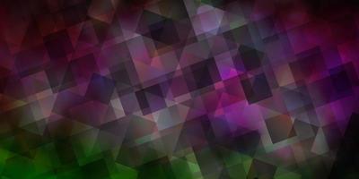 Light Pink, Green vector background with triangles.