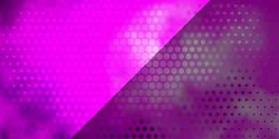Light Pink vector background with circles.