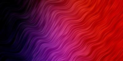 Dark Pink, Red vector pattern with curved lines.