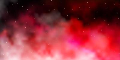 Light Pink, Red vector background with colorful stars.