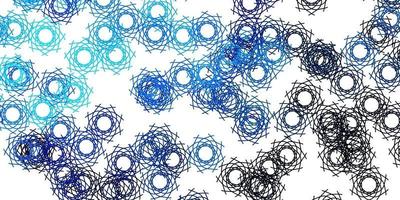 patrón de vector azul claro con formas abstractas.