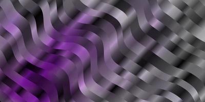 Fondo de vector violeta claro con líneas curvas.