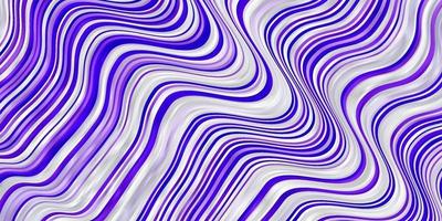 diseño de vector de color púrpura claro con líneas torcidas.