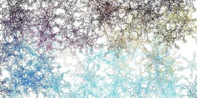 Light Blue, Yellow vector background with wry lines.