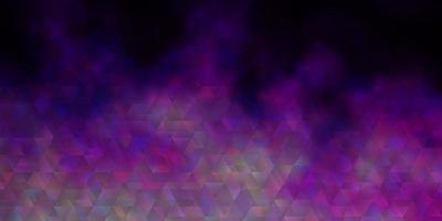 Light Purple vector pattern with lines, triangles.