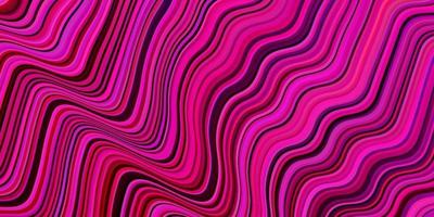 Light Purple, Pink vector backdrop with curved lines.