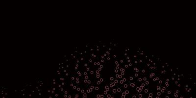 Dark Red vector texture with disks.