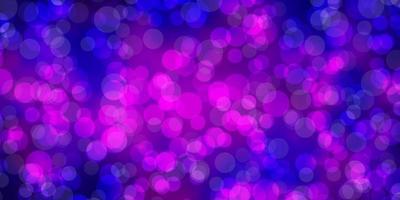 Light Purple, Pink vector background with circles.