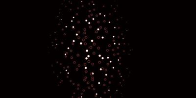 Dark Red vector backdrop with dots.