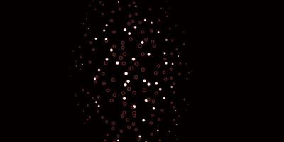 Dark Red vector backdrop with dots.