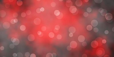 Dark Red vector background with spots.