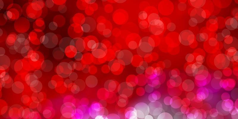 Light Red vector background with spots.