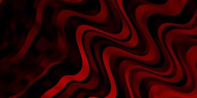 Dark Red vector pattern with curved lines.