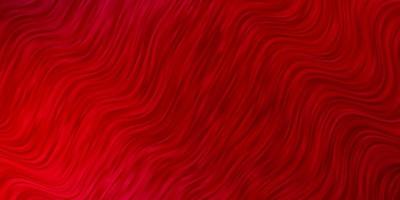 Light Red vector background with curves.