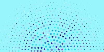 Light Pink, Blue vector pattern with abstract stars.