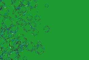 Light Blue, Yellow vector background with bubbles.