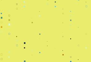 Light Blue, Yellow vector pattern with crystals, rectangles.