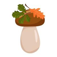 Mushroom. Element of autumn design. Vector cartoon style