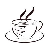 Coffee cup icon vector