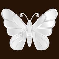 steel butterfly vector