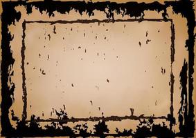 grunge texture with rusted frame vector