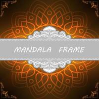 Mandala pattern design template vector