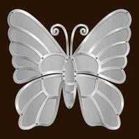 steel butterfly vector