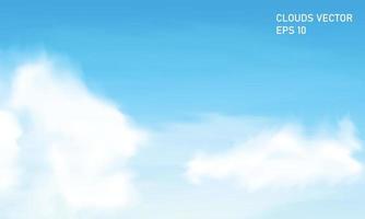 Clouds background vector