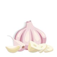 garlic flat vector icon