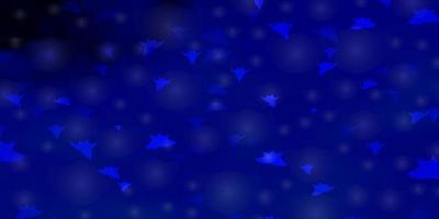 Dark BLUE vector layout with bright stars.