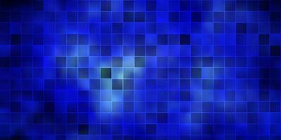 Telón de fondo de vector azul oscuro con rectángulos.