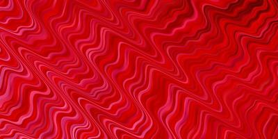 Light Red vector texture with curves.