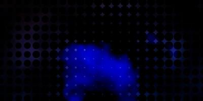 Dark BLUE vector backdrop with dots.