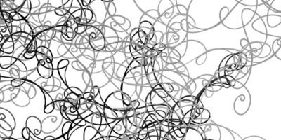 Light Gray vector background with curved lines.