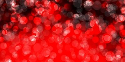 Dark Red vector backdrop with dots.